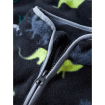 NAME IT Fleece Jakke Meeko Dark Sapphire Dino